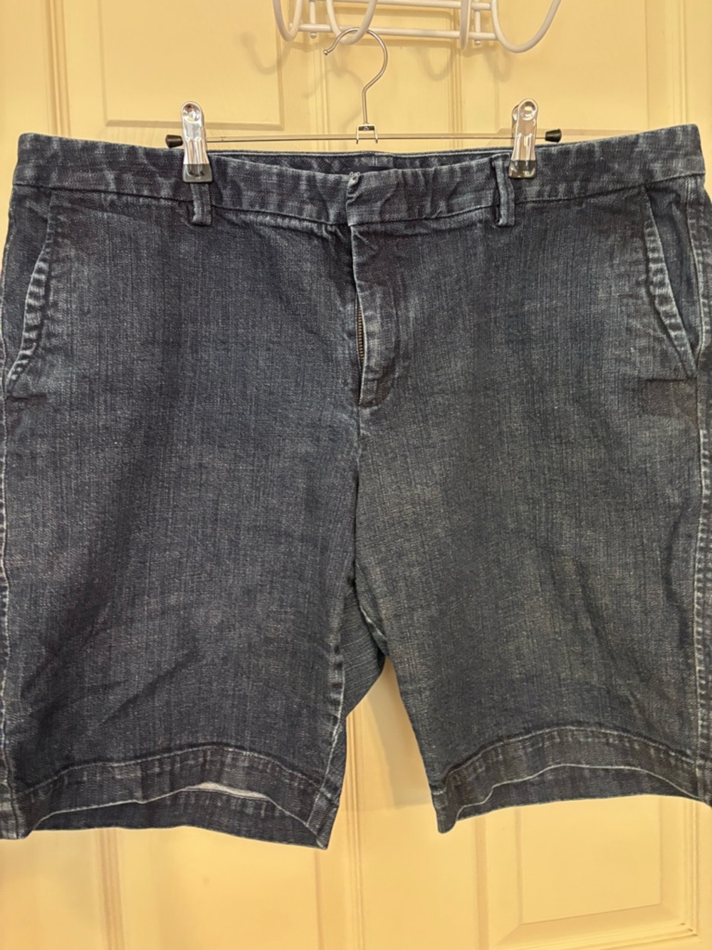 GAP Women's Dark Blue Denim Bermuda Jean Shorts